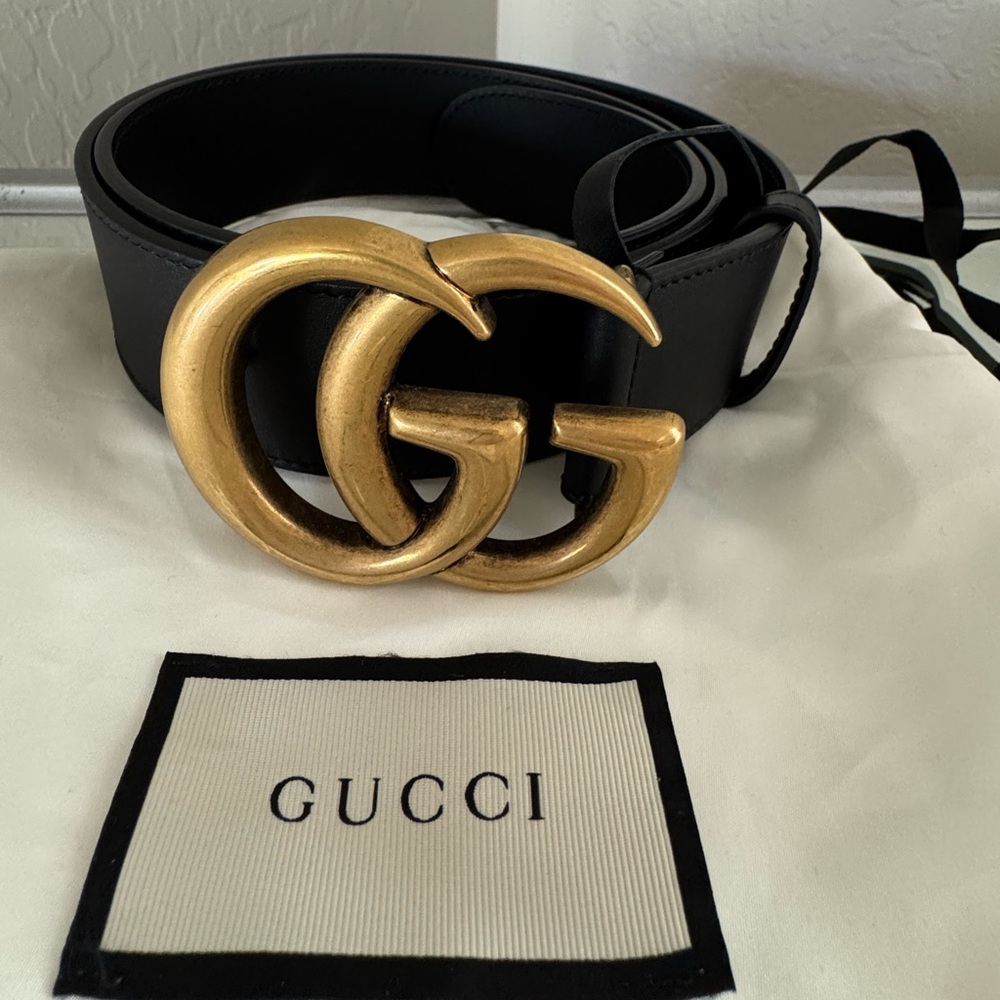 GUCCI GG MARMONT WIDE BELT